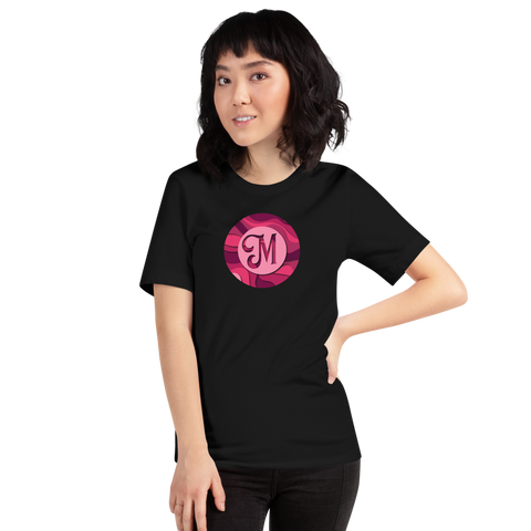 Pink Logo Black T-Shirt