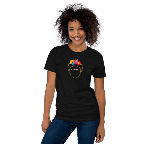 Black Graphic Fridas T-Shirt