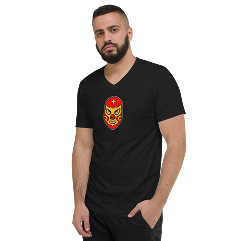 Black Graphic Luchador Mask T-Shirt