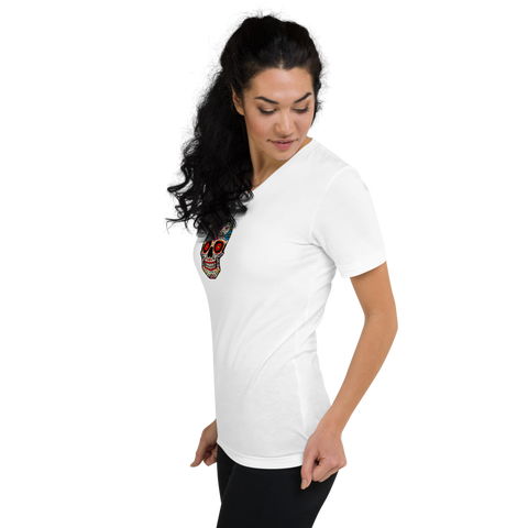 White graphic Mexican Calaverita T-Shirt