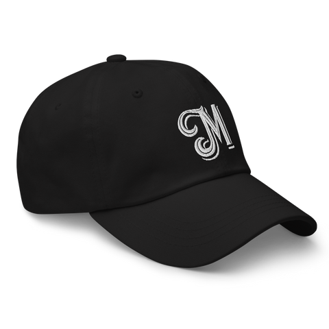 Black Miguelitos Logo Embroidered Cap