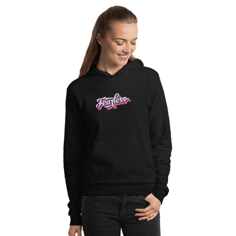 Black Graphic Fearless Candy Hoodie