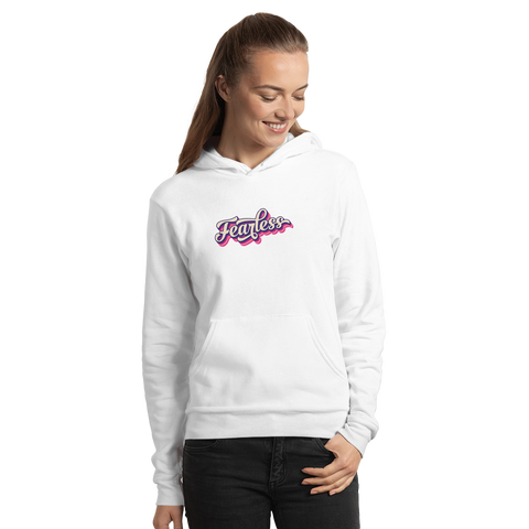 White Graphic Fearless Candy Hoodie