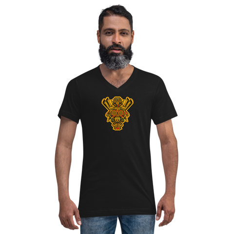 Black Graphic Cyber Samurai T-Shirt