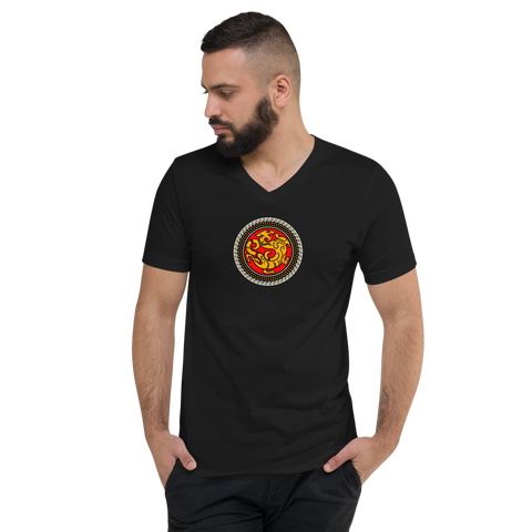 Black Graphic Dragon Circle T-Shirt