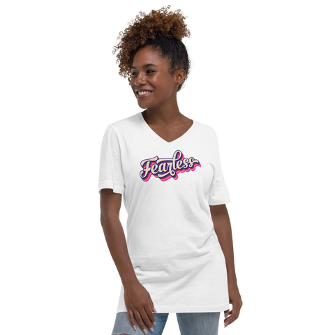 White Graphic Fearless Candy T-Shirt