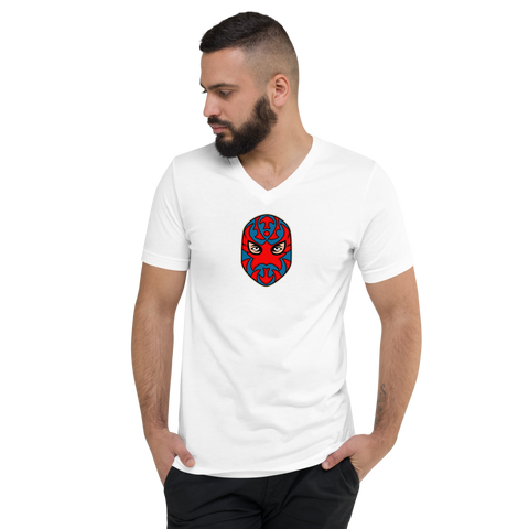 White Graphic Luchador Mask T-Shirt